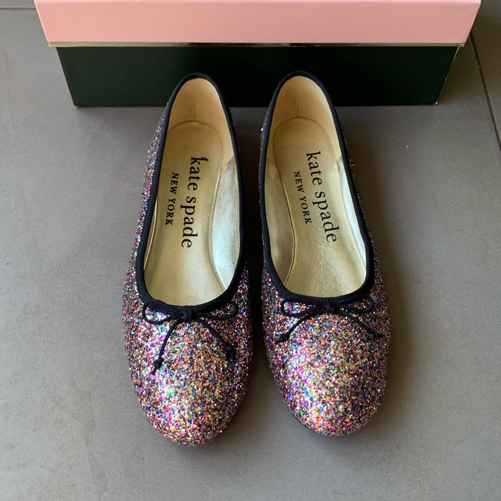Kate Spade Honey Glitter Ballet Flats